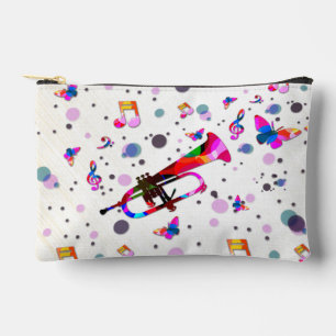 Pochette À Accessoires Musique de trompette colorée festive Splash
