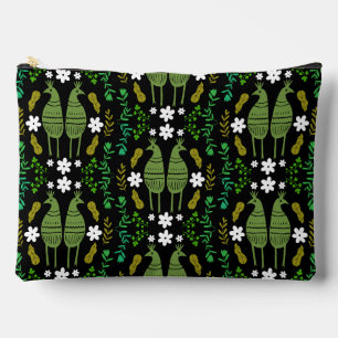 Pochette À Accessoires Naïve Nature Rustique Oiseau Art populaire