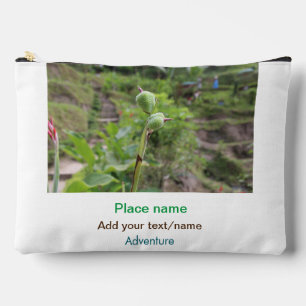 Pochette À Accessoires Nature plante photographie plage eau nom de voyage