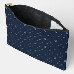 Pochette À Accessoires Navy   Golden Zinnia Sun