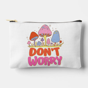 Pochette À Accessoires Ne vous inquiétez pas - Champignon coloré Kawaii