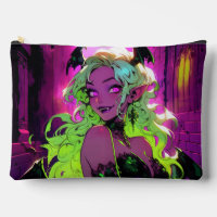 Neon Succubus Demon Anime Girl