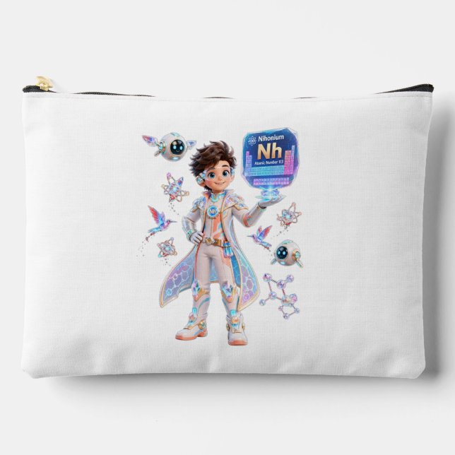 Pochette À Accessoires  Nihonium (Nh) – COLLECTION ATOMIVRA™ (Recto)