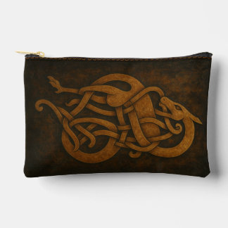 Pochette À Accessoires Nœud de serpent en vieux norrois avec bordure celt