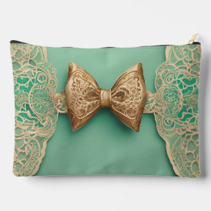 Pochette À Accessoires Nœud papillon de verdure sage en art IA