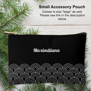 Pochette À Accessoires Noir et Blanc - Arches Glam Petit Accessoire Pouch