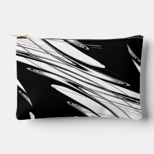 Pochette À Accessoires Noir et blanc moderne
