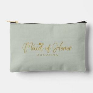 Pochette À Accessoires Nom de demoiselle d'honneur de sage écriture Cadea