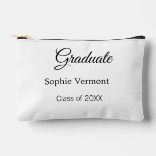 Pochette À Accessoires nom de diplômé promotion 20XX félicitations simple