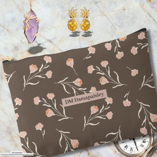 Pochette À Accessoires Nom de l'entreprise personnalisée Classic floral r