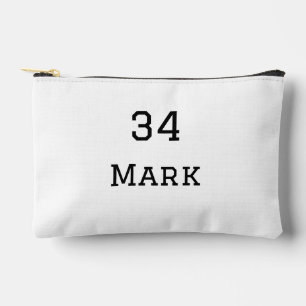 Pochette À Accessoires nom de l'équipe ajouter nom du joueur date sports