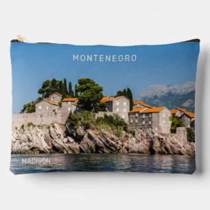 Pochette À Accessoires Nom et texte personnalisés Monténégro