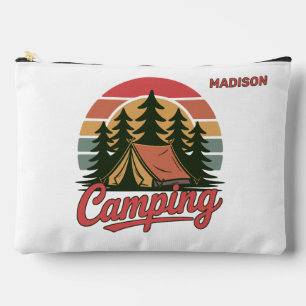 Pochette À Accessoires Nom personnalisé Camping