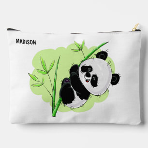 Pochette À Accessoires Nom personnalisé Cute Pandas
