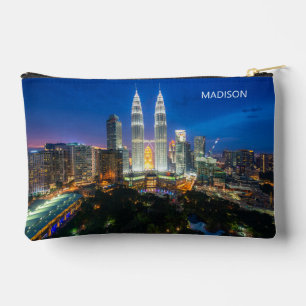 Pochette À Accessoires Nom personnalisé Kuala Lumpur Malaisie