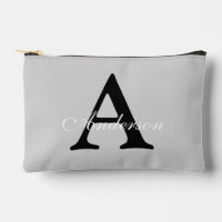 Nom personnalisé Monogram Arrière - plan argent