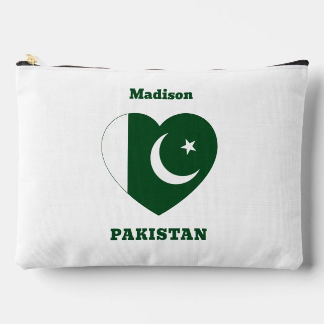 Pochette À Accessoires Nom personnalisé Pakistan (Recto)