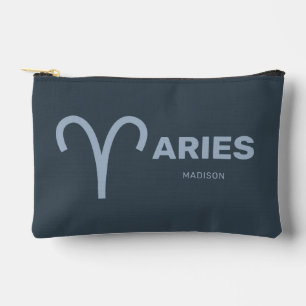 Pochette À Accessoires Nom personnalisé / Texte Zodiac Signes