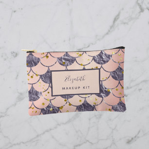 Pochette À Accessoires Nom rose violet de la sirène