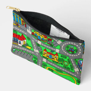 Pochette À Accessoires nostalgie des années 90, Moquette de piste Voiture