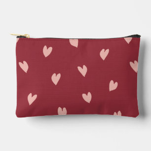 Pochette À Accessoires Notes d'amour Coupe d'impression rose rouge Coupe 