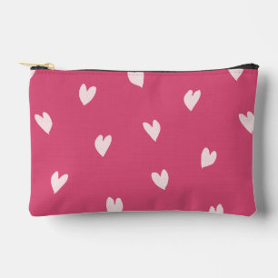 Pochette À Accessoires Notes d'amour Gras rose Coupe légèrement