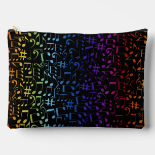 Pochette À Accessoires Notes de musique colorées dansantes Amoureux de la