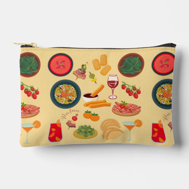 Pochette À Accessoires Nourriture Espagne (Recto)