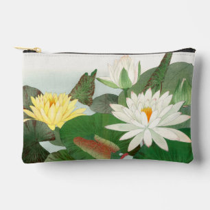 Pochette À Accessoires Nymphaea lotus, gravure sur bois japonaise, 1917