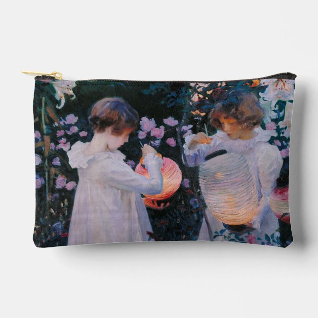 Pochette À Accessoires Œillet Lys Lys Rose John Singer Sargent Art (Recto)