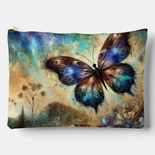 Pochette À Accessoires Œuvre d'art fantastique représentant un papillon c (Recto)
