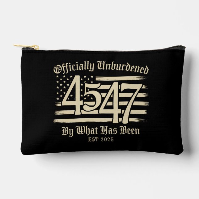 Pochette À Accessoires Officiellement Déchargé Par Ce Qui A Été Trump 45  (Recto)