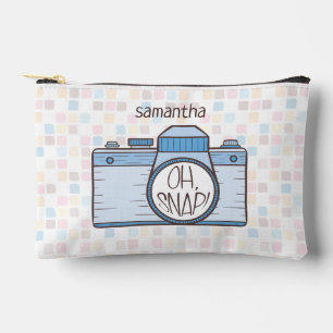 Pochette À Accessoires Oh, Snap ! Caméra Blue Pastel