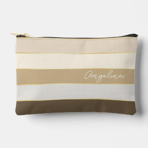 Pochette À Accessoires or brun Couleur été personnalisé Blocs