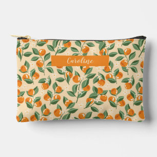 Pochette À Accessoires Oranges Vintages d'été Boho Fruit personnalisé