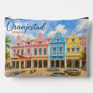 Pochette À Accessoires Oranjestad Aruba île des Caraïbes Voyage Souvenir