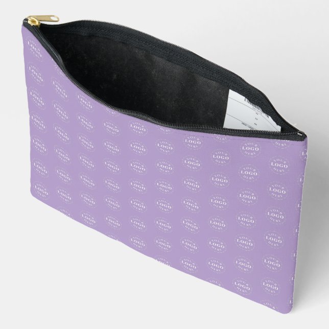 Pochette À Accessoires Organiseur avec impression de logo élégant Violet  (Ouvrir)