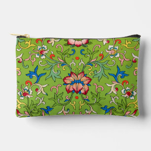 Pochette À Accessoires Ornement chinois vintage Owen Jones floral vert
