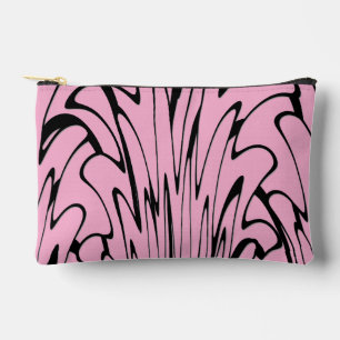 Pochette À Accessoires Où l'art rencontre la pensée noir et rose