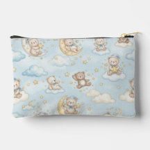 Ourson Mignon Endormi Lune & Étoiles Nursery pour