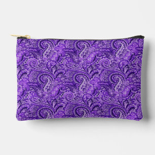 Pochette À Accessoires Paisley violet vibrant