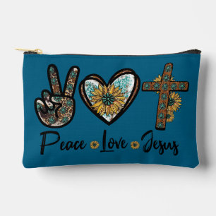 Pochette À Accessoires Paix amour Jésus