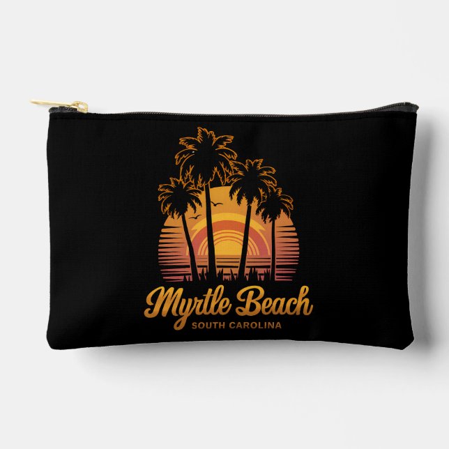 Pochette À Accessoires Palm Tree Sunset sud Carolina Myrtle Beach (Recto)