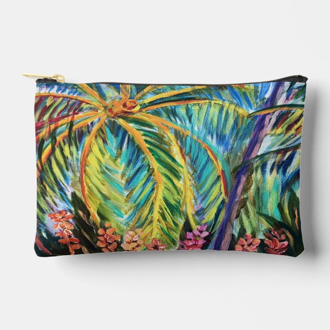 Pochette À Accessoires Palmiers Starburst Libérés  (Recto)