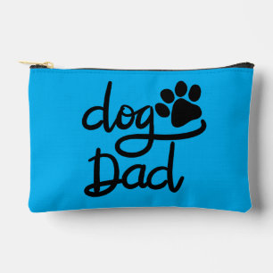 Pochette À Accessoires Papa Chien Empreinte de Patte de Chien Drôle