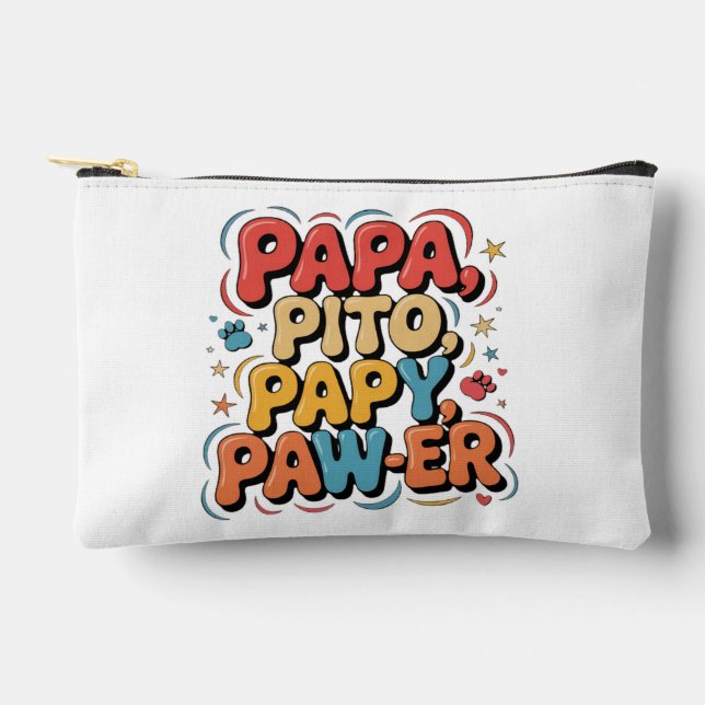 Pochette À Accessoires Papa Pito Pappy Pawer (Recto)