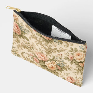 Pochette À Accessoires Papier peint à motif floral vintage