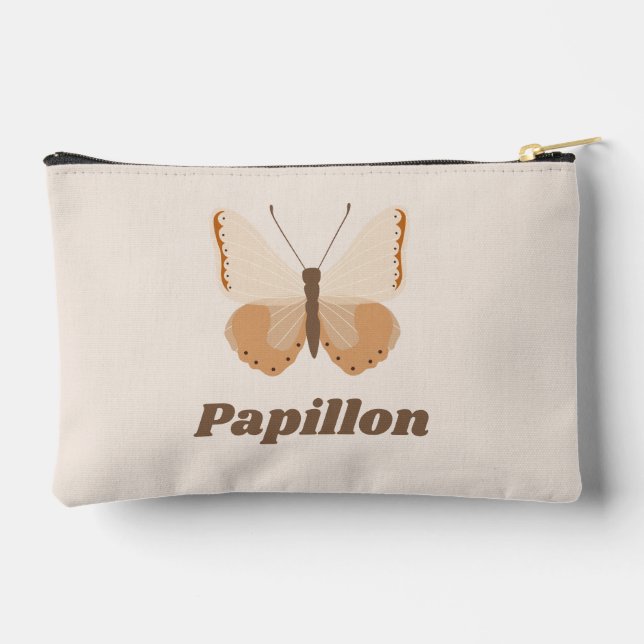 Pochette À Accessoires Papillon beige (Verso)