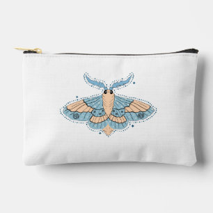Pochette À Accessoires Papillon Céleste Fantaisiste — Bleu Douce et Pêche
