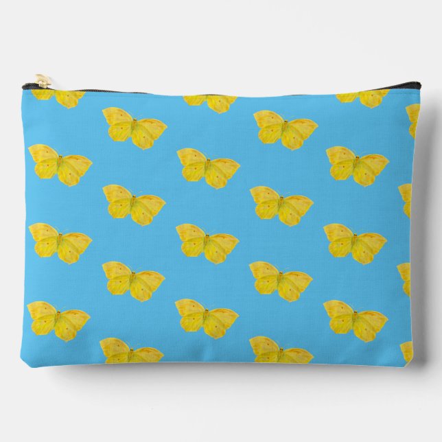 Pochette À Accessoires Papillon jaune Commun Enfants en Pierre (Recto)